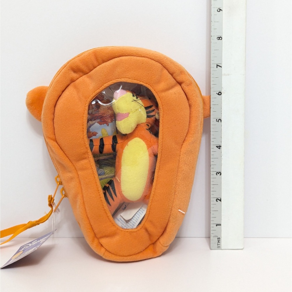 Applause Disney Tigger Plush Zipper Bag w/Stuffed Toy Figure Vintage NOS - Picture 12 of 12